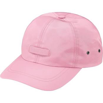 Pink Supreme Leather Patch 6-Panel Hats | Supreme 508WY